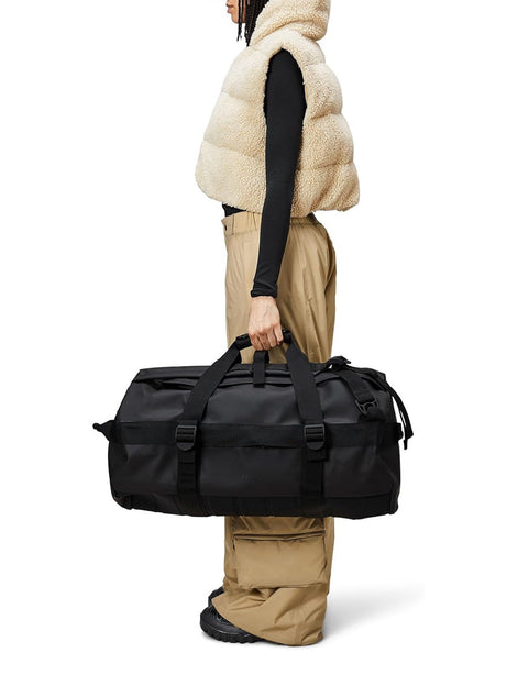 Zaino Rains Unisex Texel Duffel Nero Rains  Angolo dello Sport