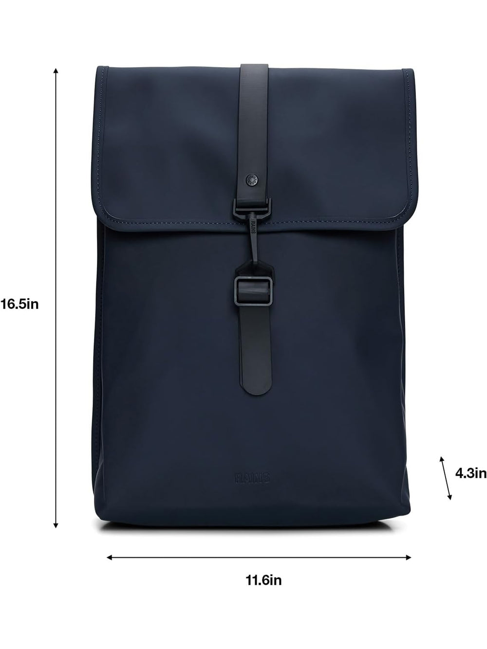 Zaino Rains Unisex Rucksack Navy Rains Angolo dello Sport