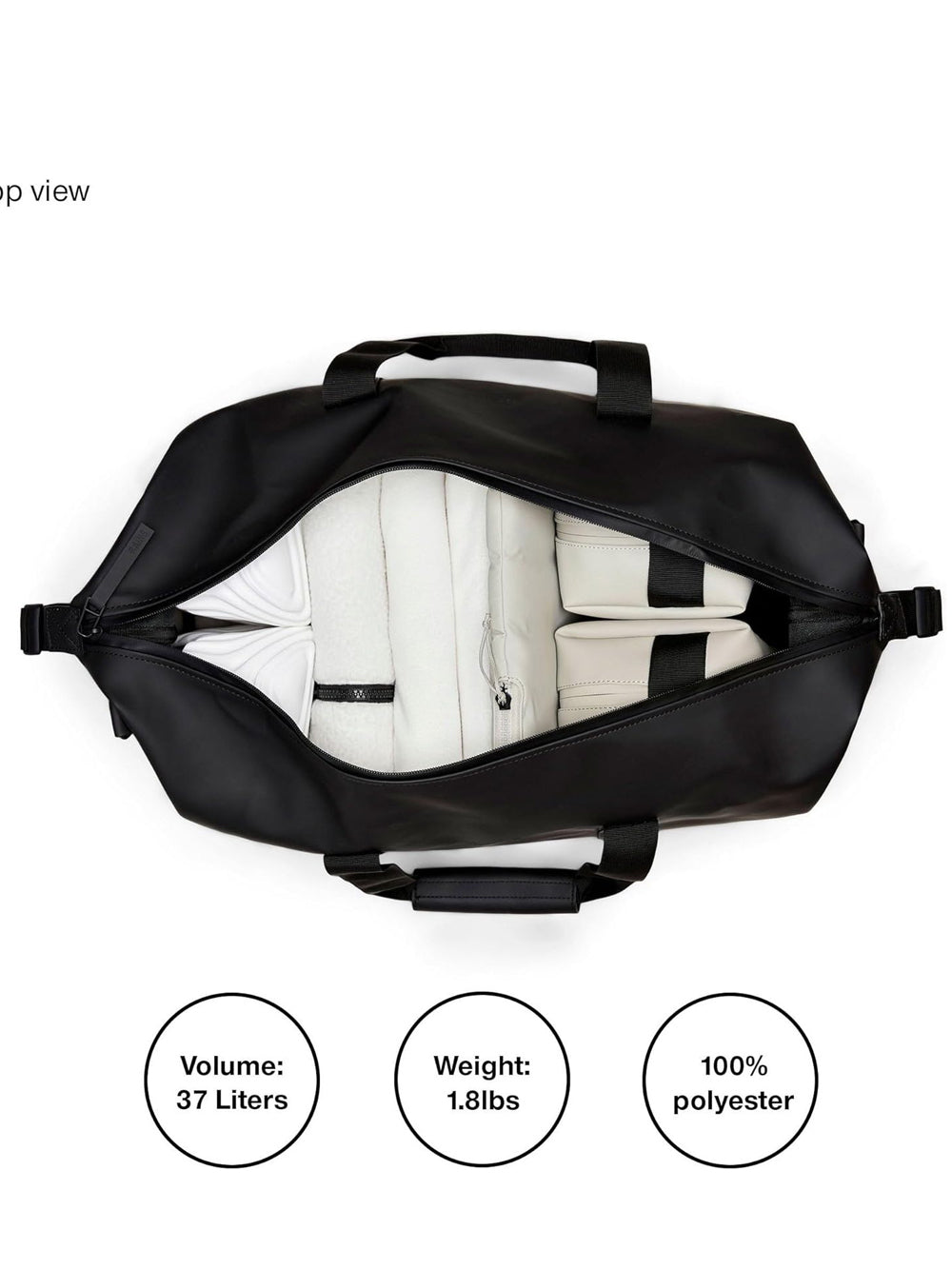 Borsa Rains Unisex Hilo Weekend Grigio Rains  Angolo dello Sport