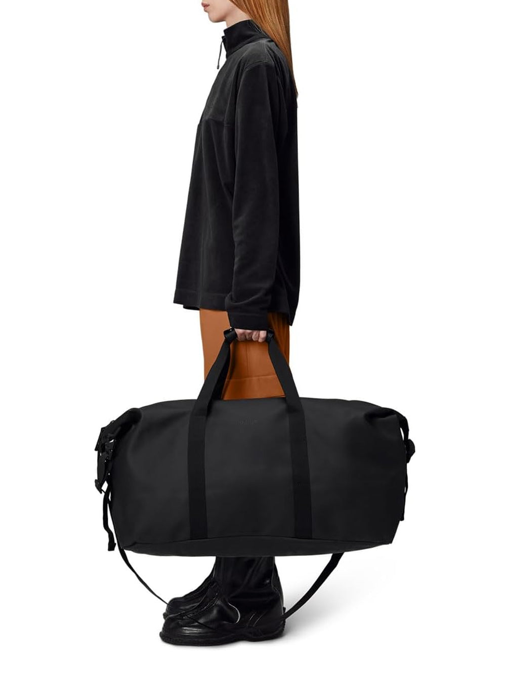 Borsa Rains Unisex Hilo Weekend Large Nero Rains  Angolo dello Sport