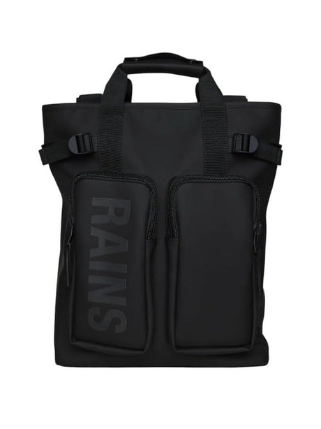 Zaino Rains Unisex Texel Tote Nero Rains  Angolo dello Sport