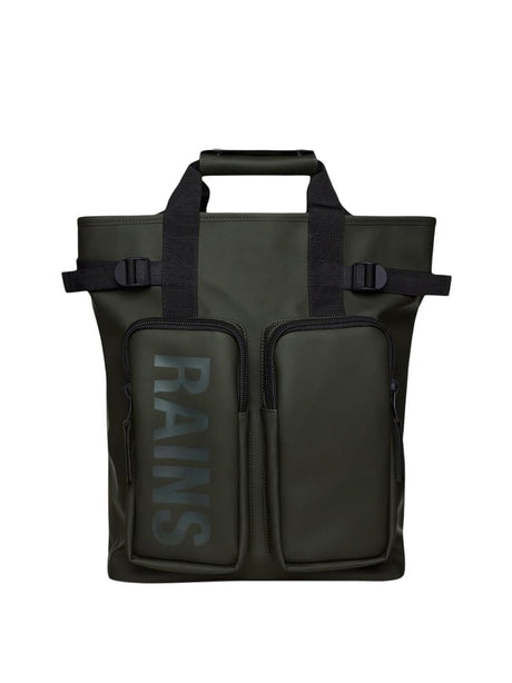 Zaino Rains Unisex Texel Tote Verde Rains  Angolo dello Sport