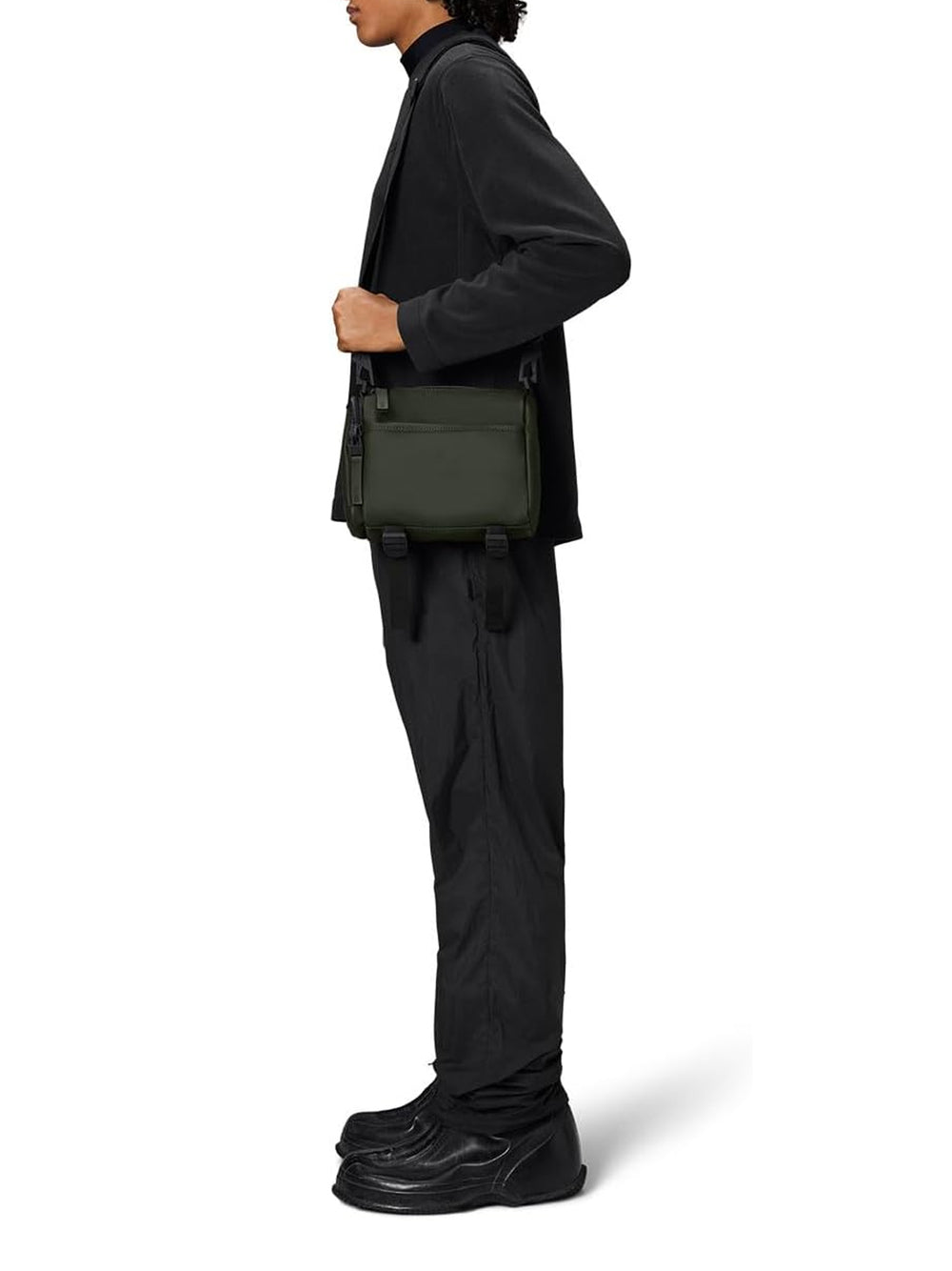 Borsa Rains Unisex Texel Crossbo Verde Rains  Angolo dello Sport