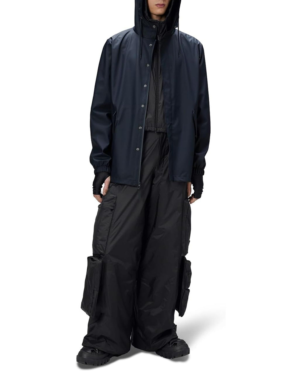 Impermeabile Rains Uomo Fishtail Navy Rains Angolo dello Sport