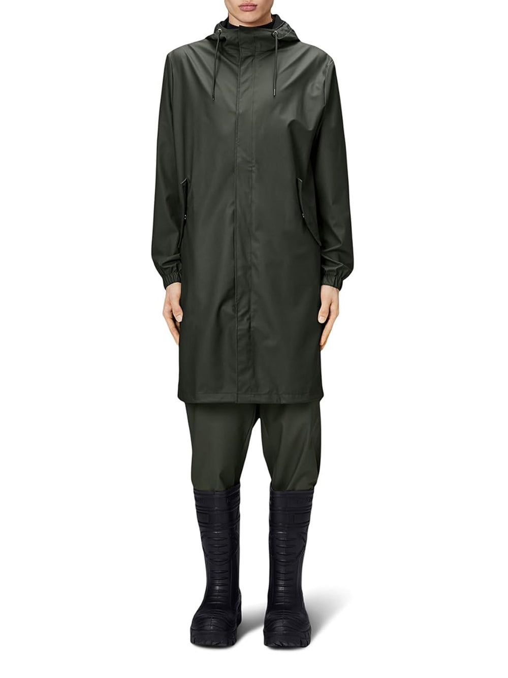Impermeabile Rains Donna Fishtail Verde Rains Angolo dello Sport
