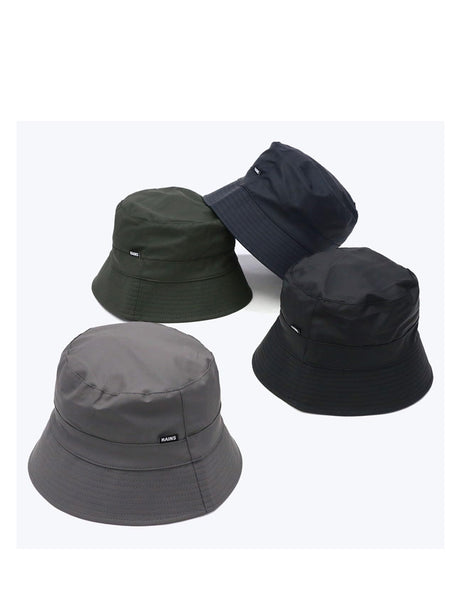 Cappello Rains Unisex Bucket Nero Rains  Angolo dello Sport