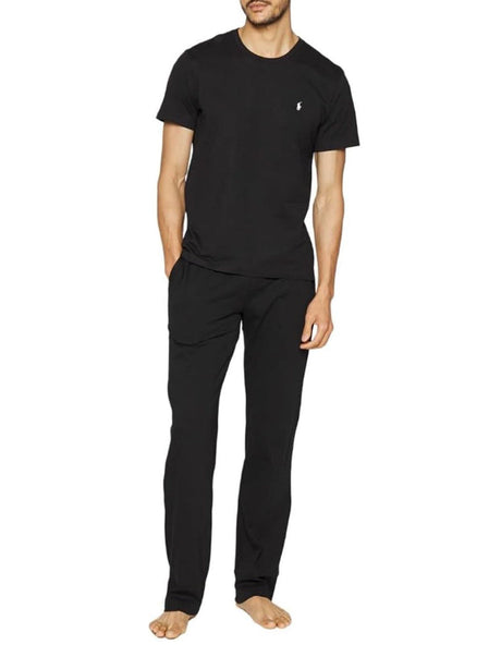 T-Shirt Ralph Lauren Uomo Ss Crew Sleep Top Nero Ralph Lauren  Angolo dello Sport