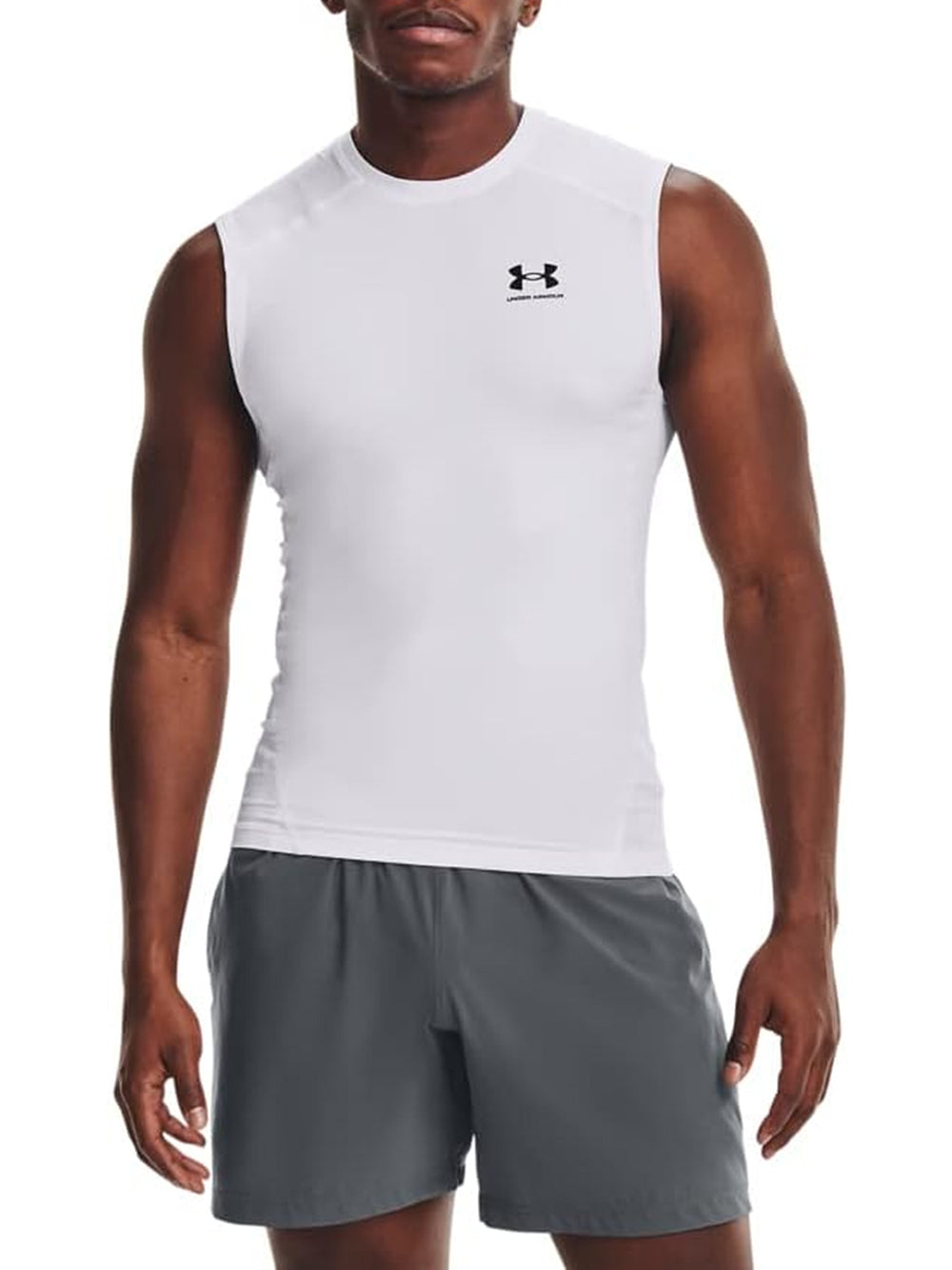 Canottiera Sportiva Under Armour Uomo Bianco Under Armour  Angolo dello Sport