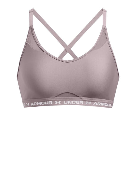 Reggiseno Under Armour Donna Ua Crossback Low Bra Lilla Under Armour  Angolo dello Sport