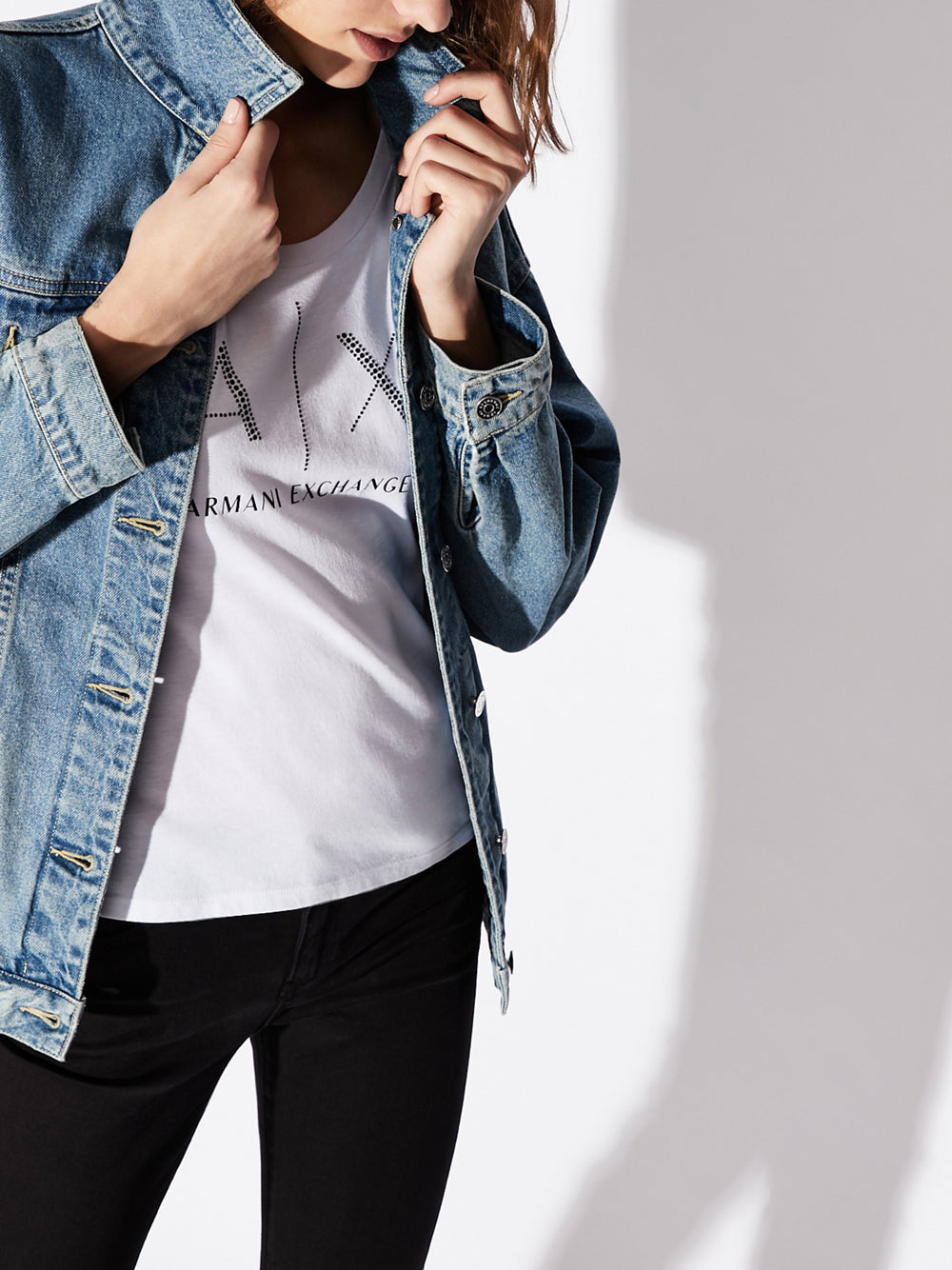 T-Shirt Armani Exchange Donna - Bianco