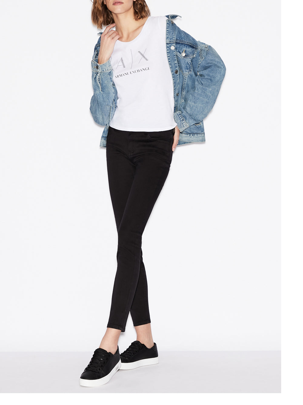 T-Shirt Armani Exchange Donna - Bianco