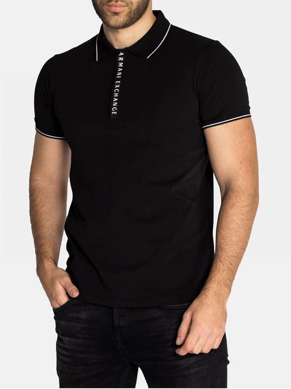 Polo Armani Exchange Uomo - Nero