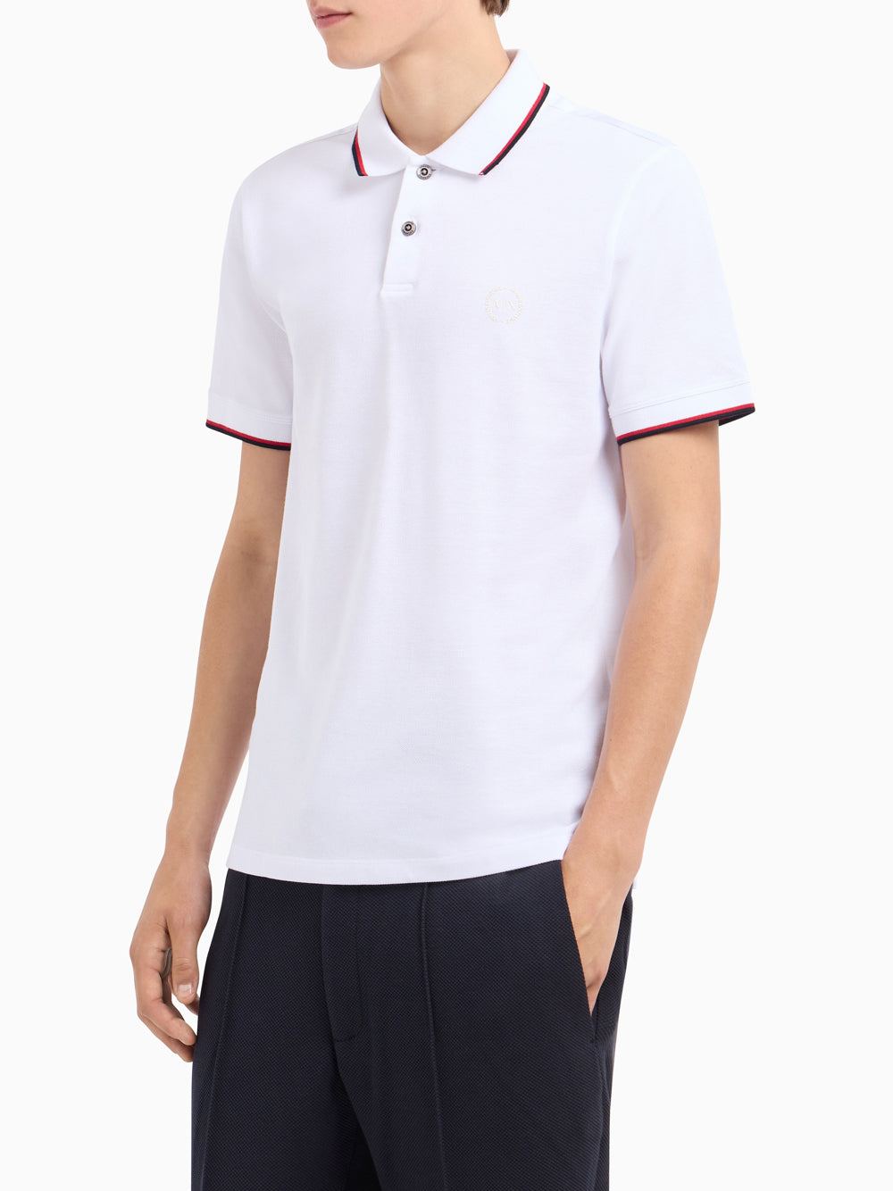 Polo Armani Exchange Uomo - Bianco