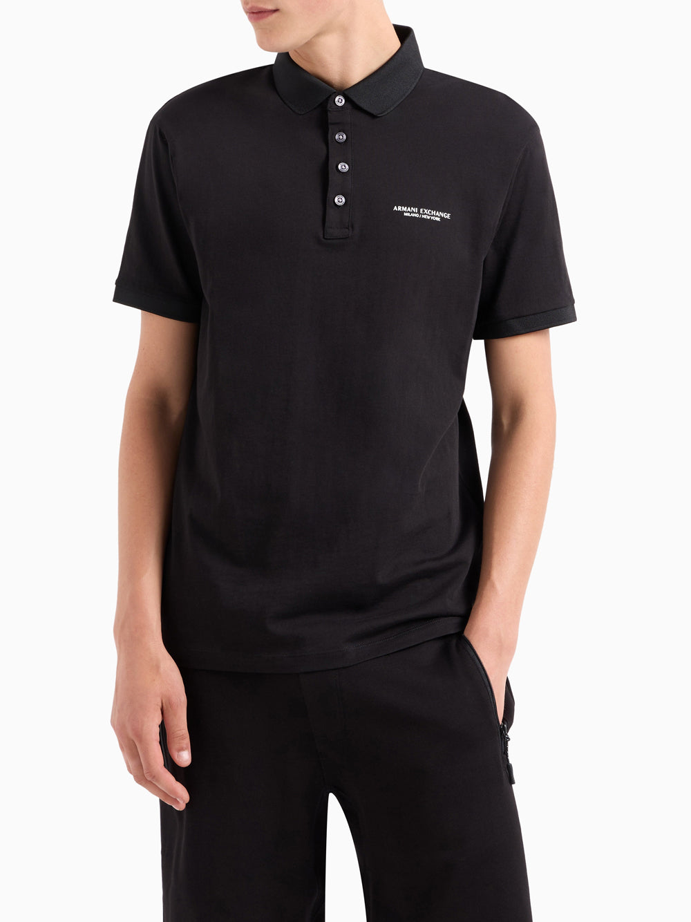 Polo Armani Exchange Uomo - Nero