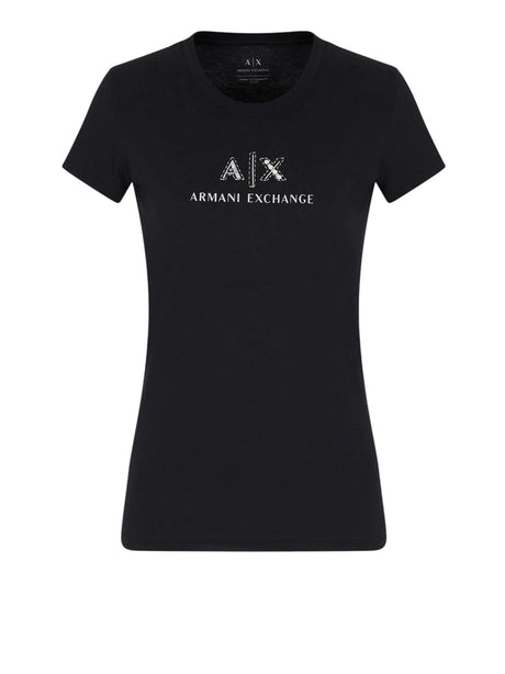 T-Shirt Armani Exchange Donna - Nero