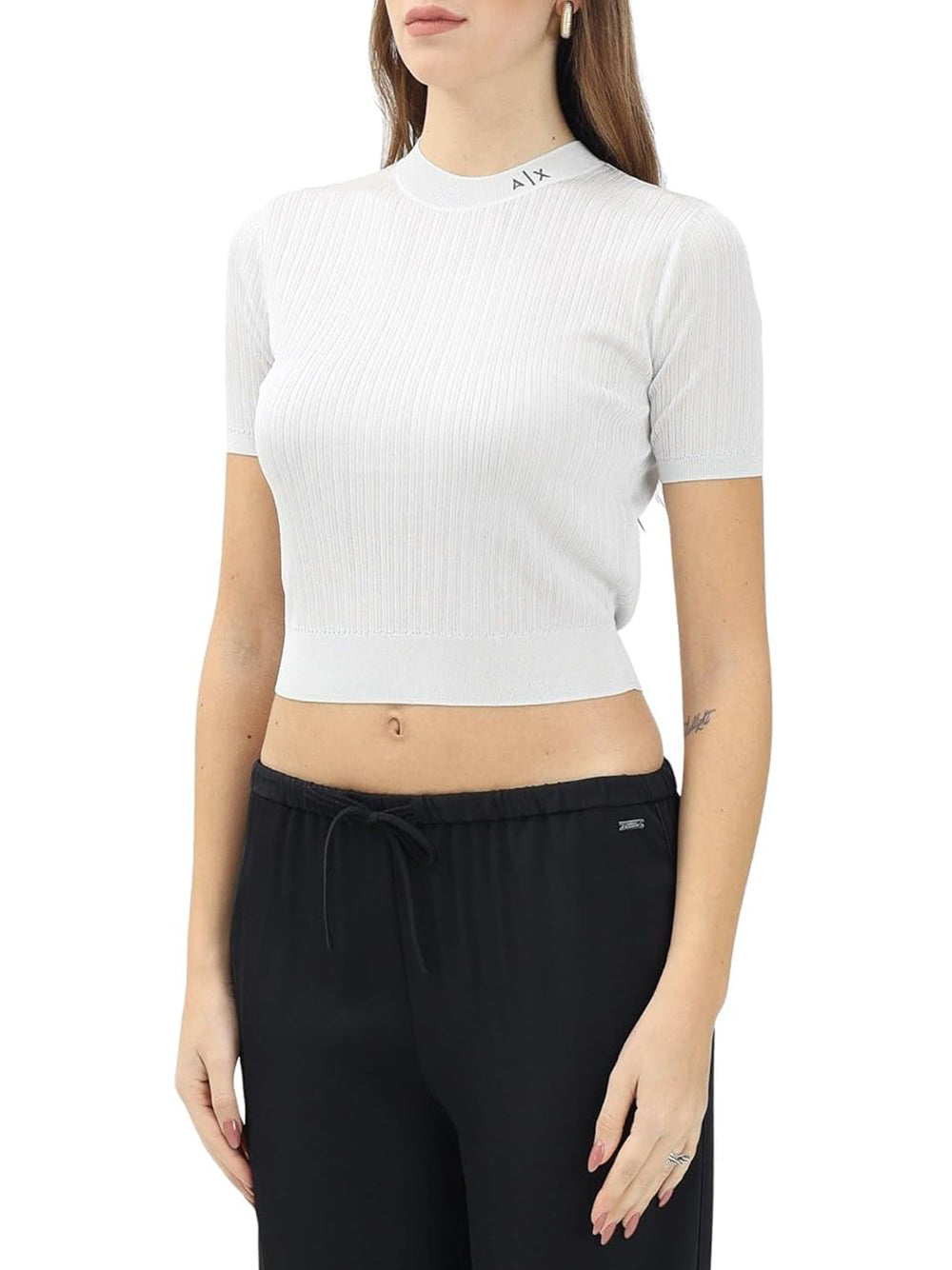 Pullover Armani Exchange Donna - Bianco