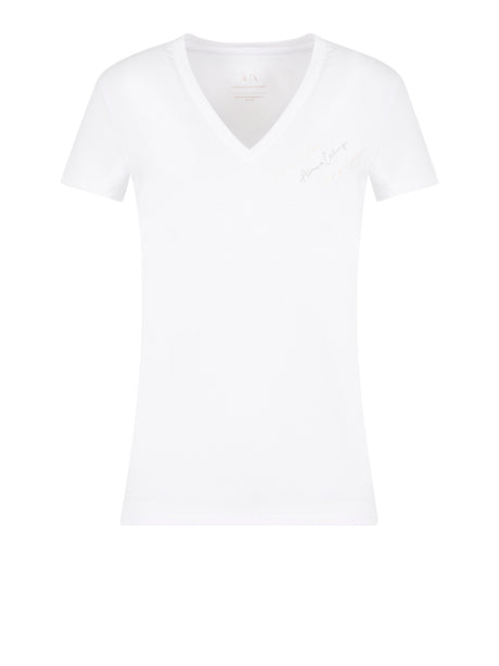T-Shirt Armani Exchange Donna - Bianco