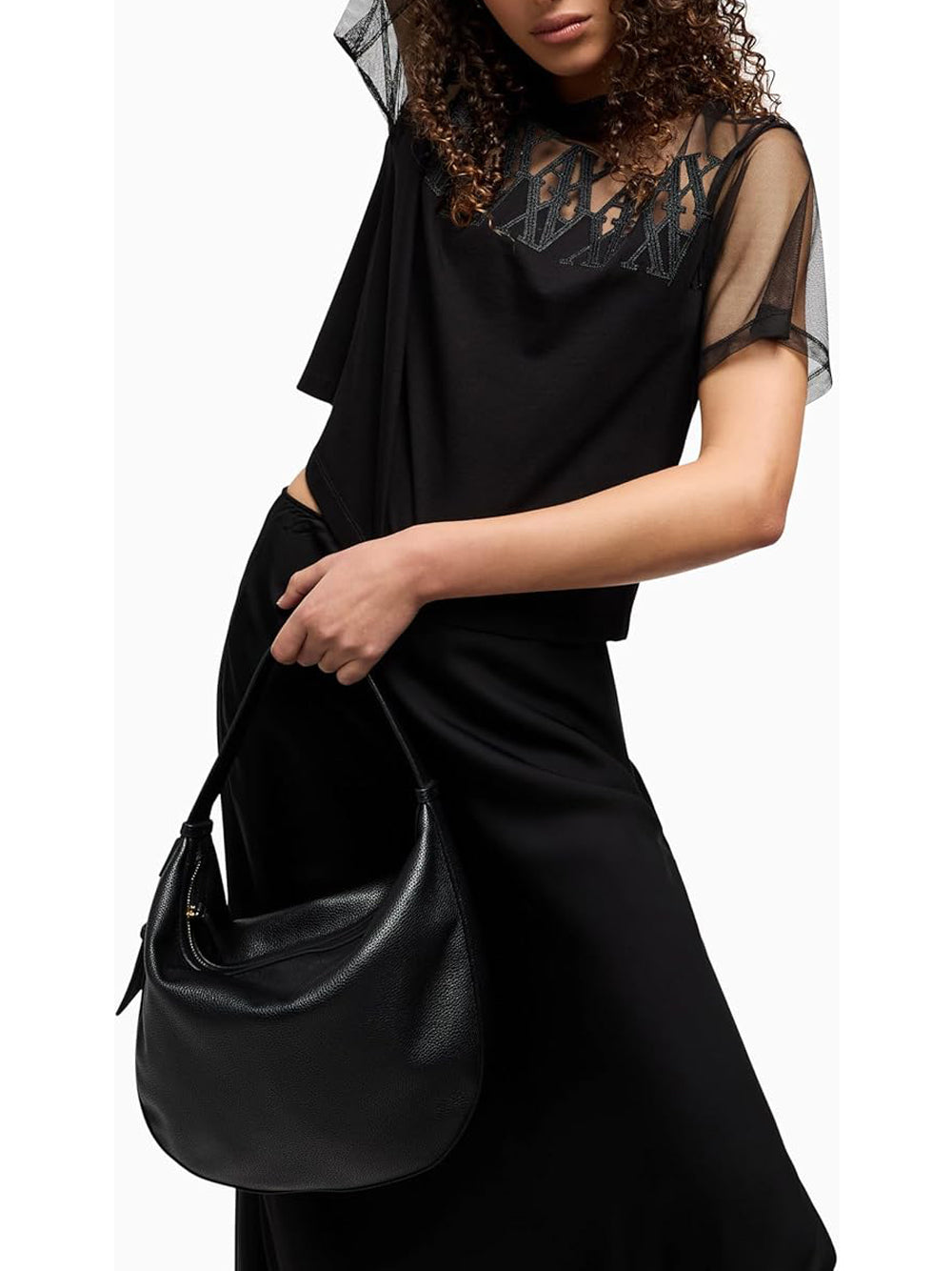 Borsa Armani Exchange Donna - Nero