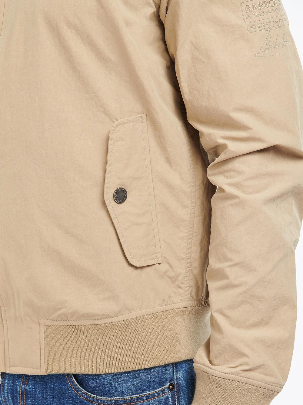 Giubbino Barbour Rectifier Harrington Uomo - Beige