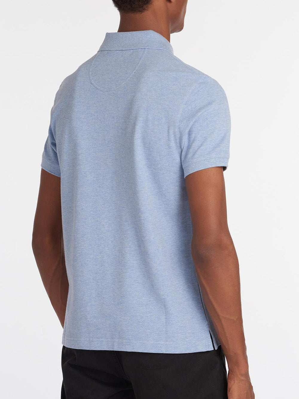 Polo Barbour Tartan Pique Uomo - Celeste