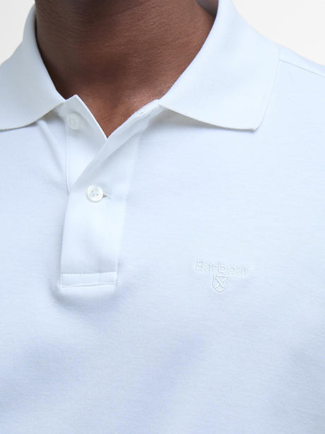 Polo Hylton Interlock Barbour Uomo - Bianco