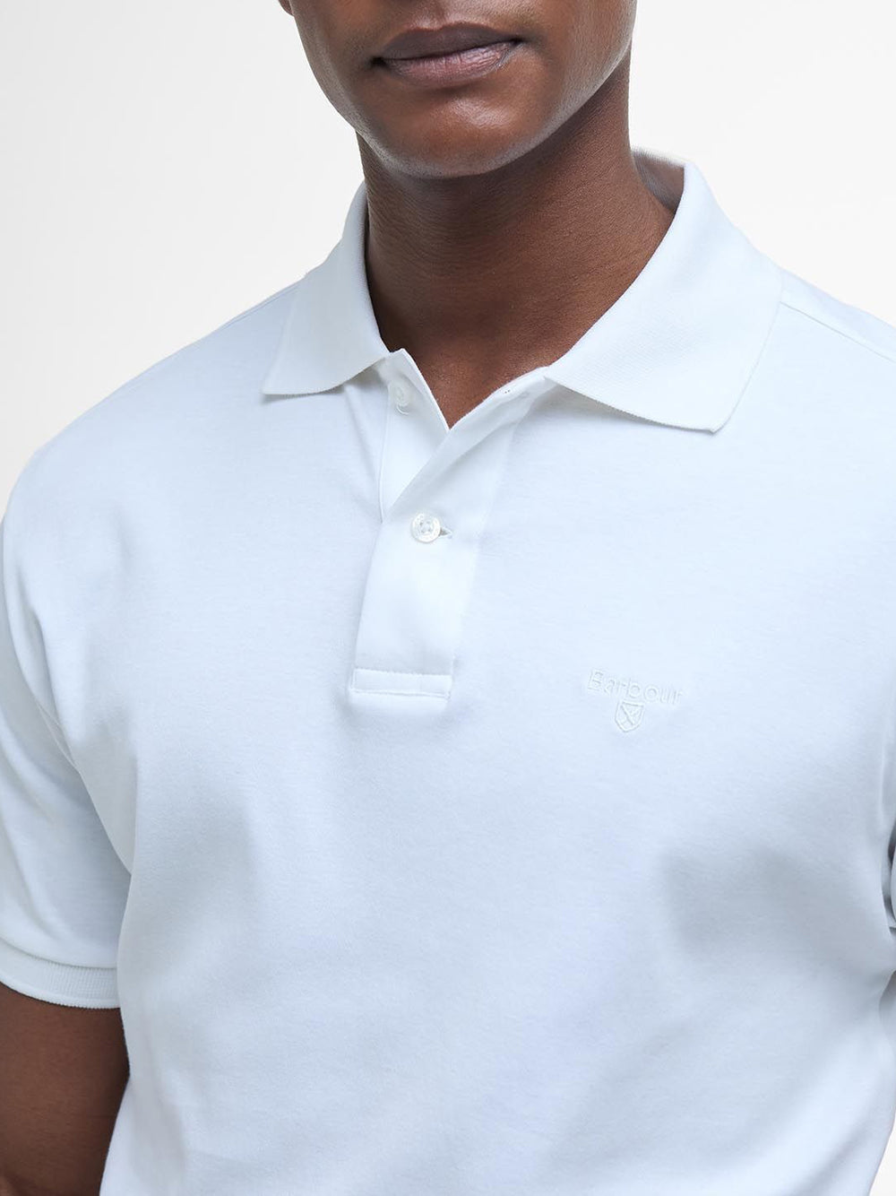 Polo Hylton Interlock Barbour Uomo - Bianco