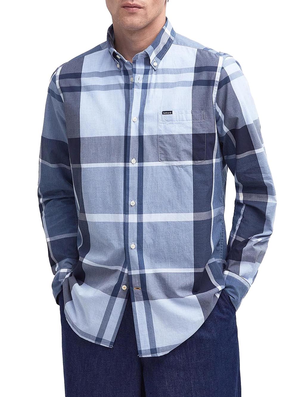 Camicia Harris Tailored Barbour Uomo - Blu