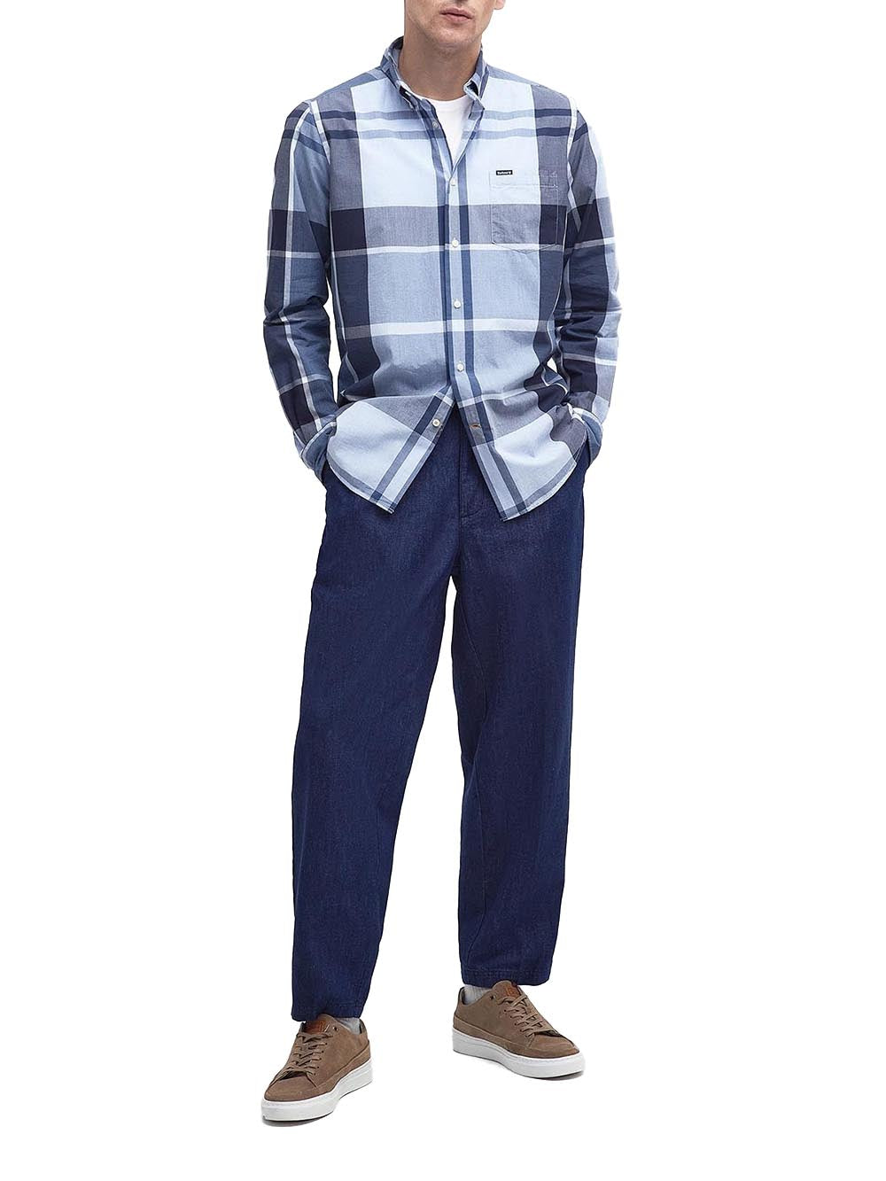 Camicia Harris Tailored Barbour Uomo - Blu