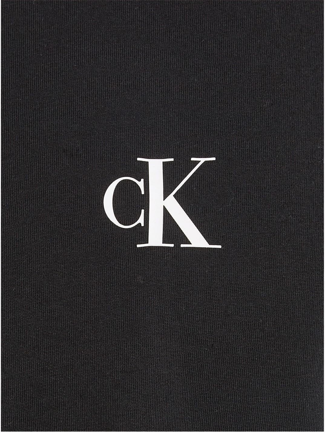 T-Shirt Ck Logo Boxy Calvin Klein Jr Bambina - Nero Calvin Klein Angolo dello Sport