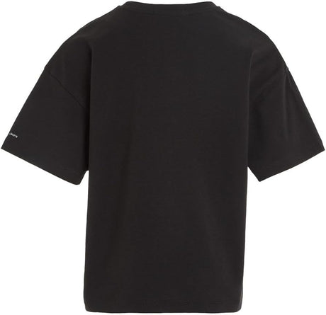 T-Shirt Ck Logo Boxy Calvin Klein Jr Bambina - Nero Calvin Klein  Angolo dello Sport