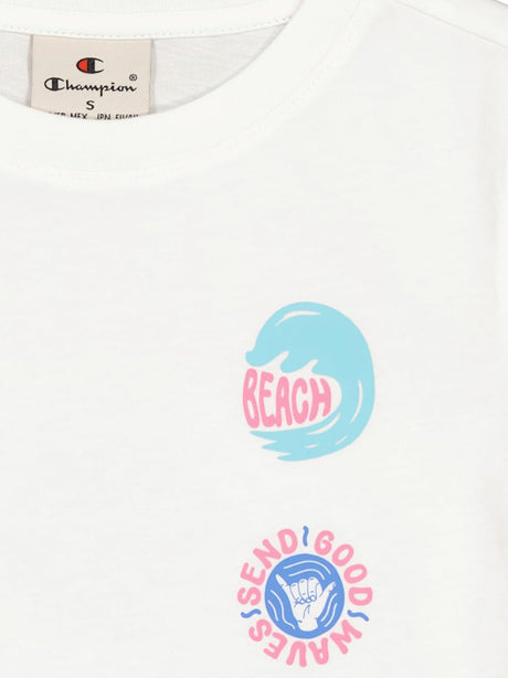 T-shirt Champion Bambina - Bianco