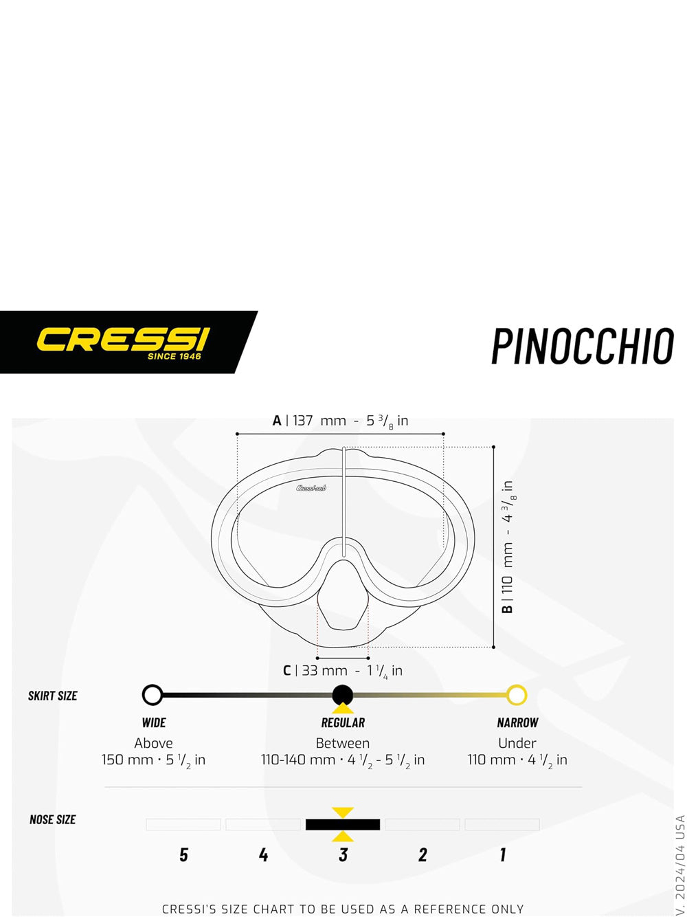 Maschera - Boccaglio Cressi Unisex