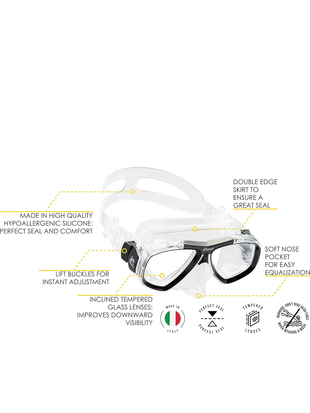 Maschera - Boccaglio Cressi Unisex