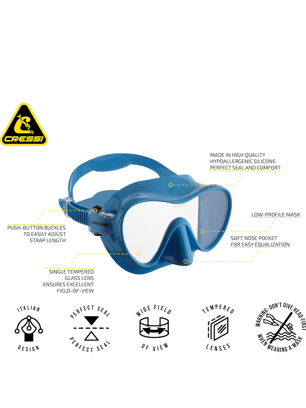 Maschera - Boccaglio Cressi Unisex