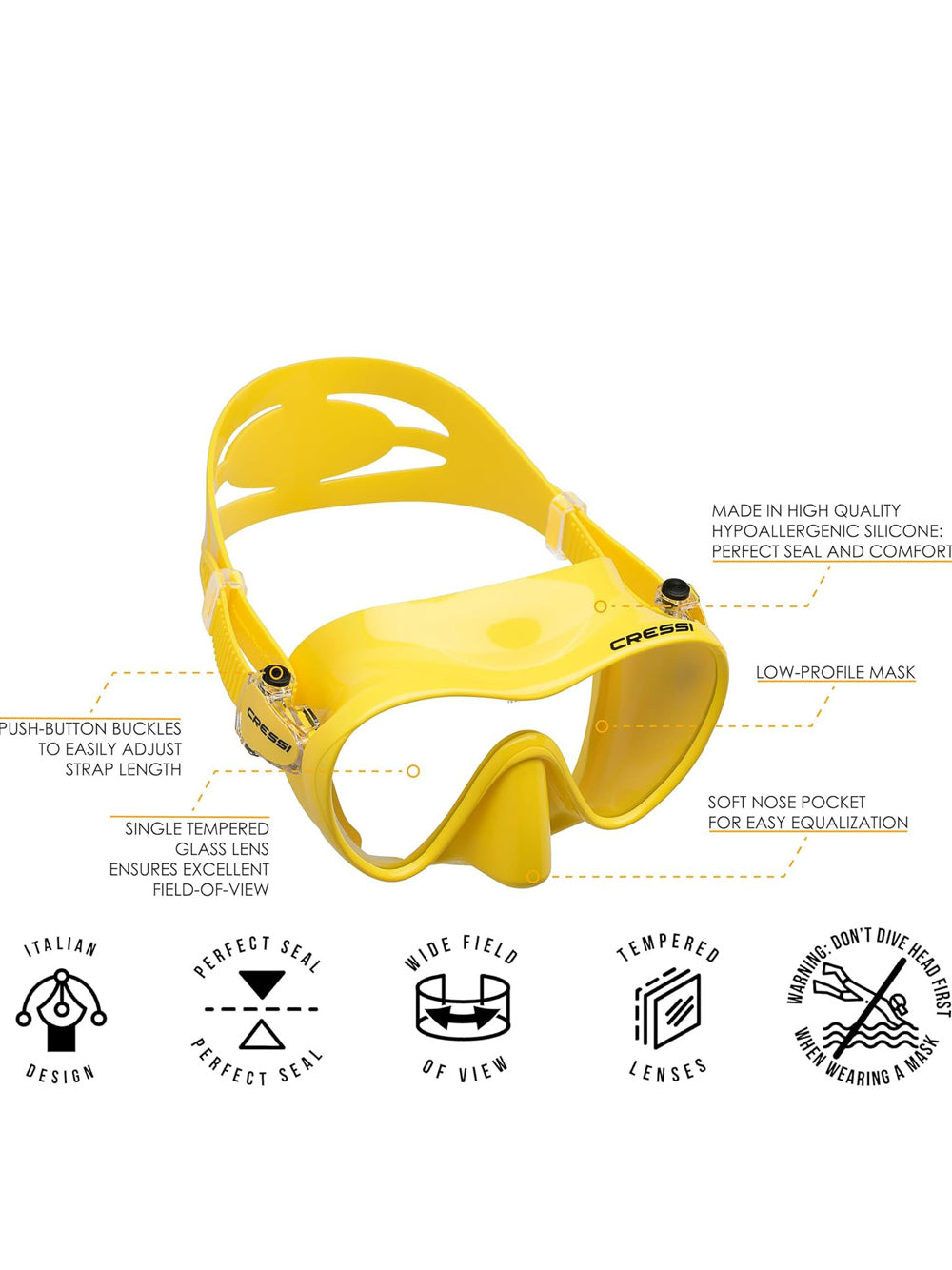 Maschera - Boccaglio Cressi Unisex