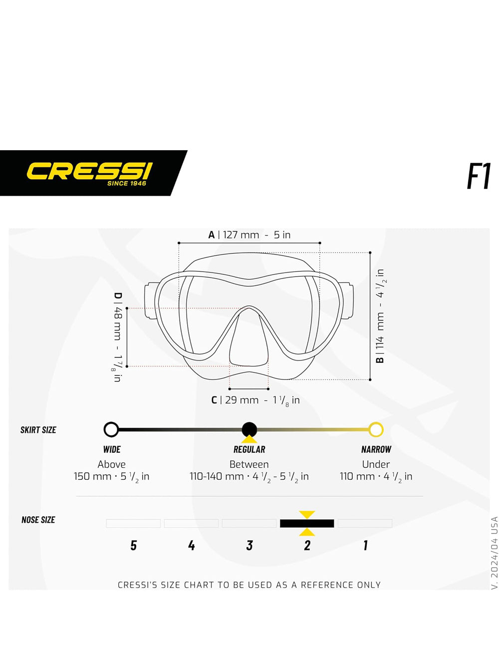 Maschera - Boccaglio Cressi Unisex