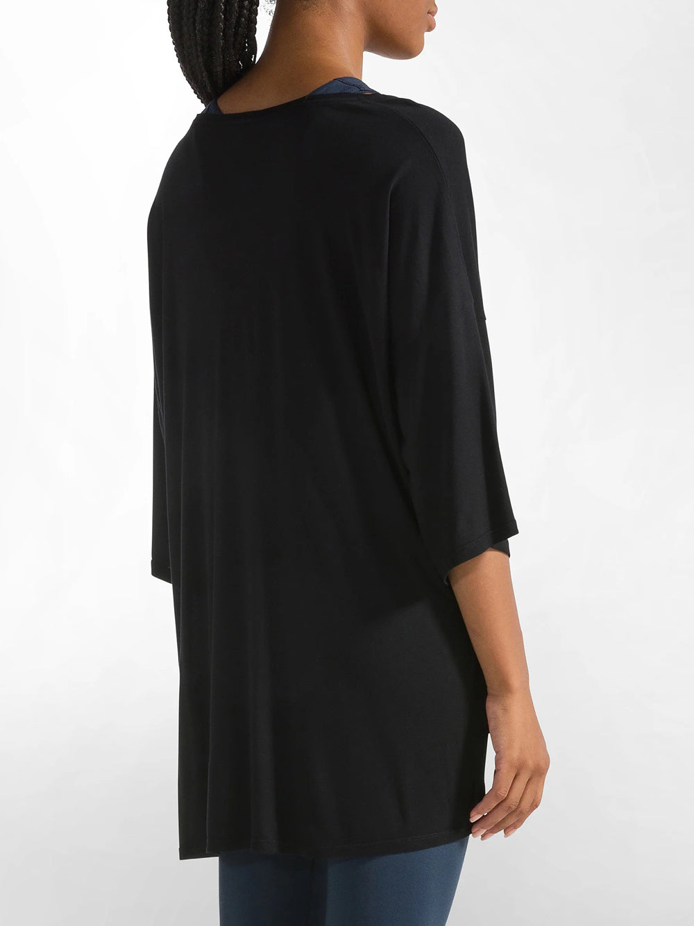 T-Shirt Oversize Yoga Deha Donna - Nero