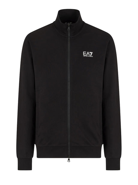 Felpa Zip Ea7 Uomo - Nero