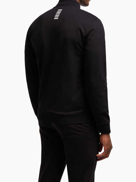 Felpa Zip Ea7 Uomo - Nero