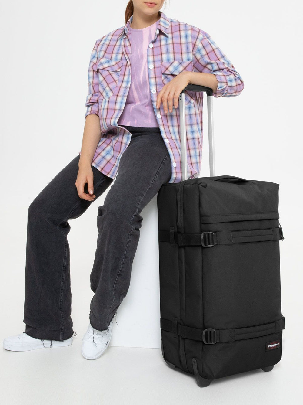 Valigia Eastpak Transit R M Unisex - Nero