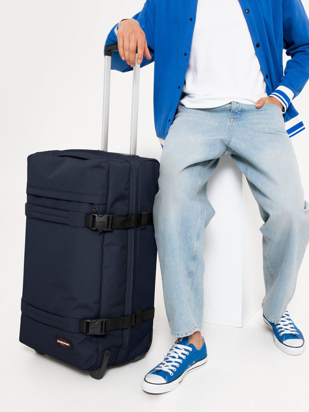 Valigia Eastpak Transit R M Unisex - Blu