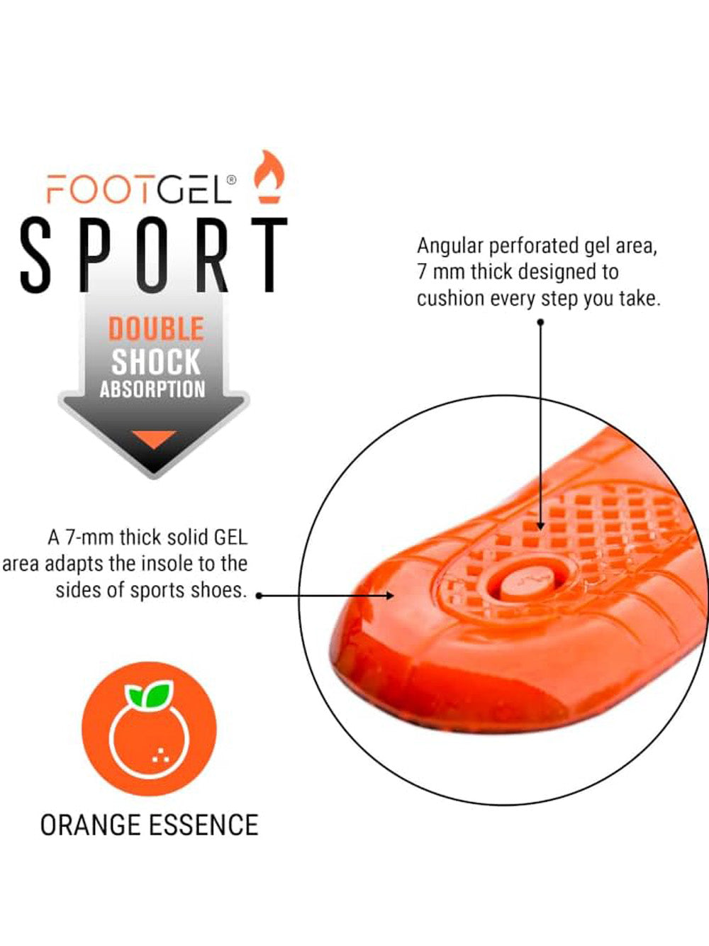 Accessorio Sportivo Footgel Unisex - Arancione
