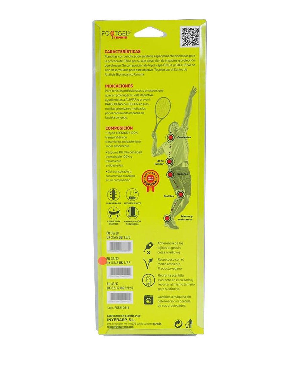 Accessorio Sportivo Footgel Unisex