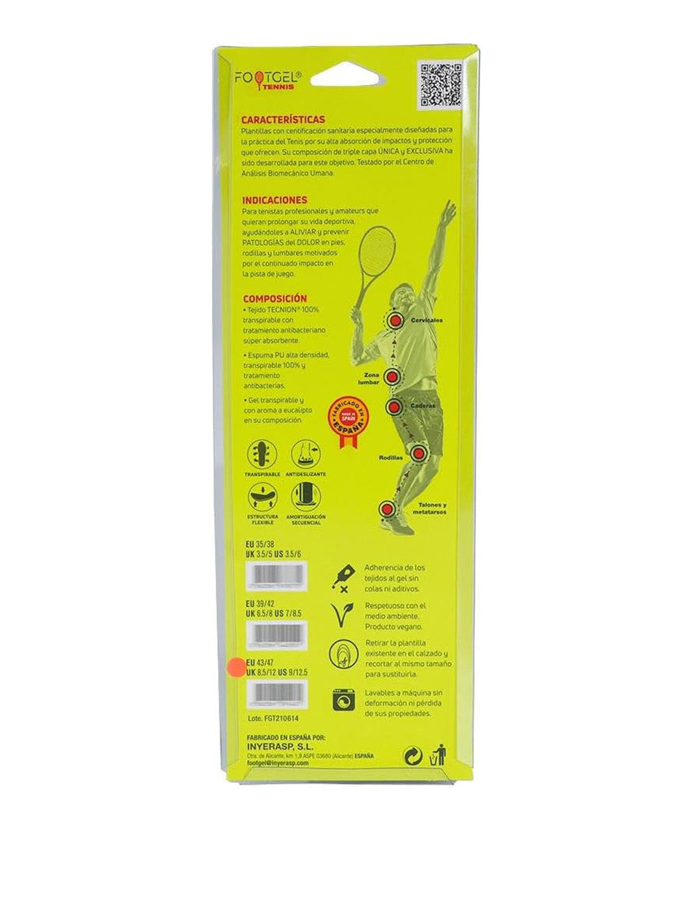 Accessorio Sportivo Footgel Unisex