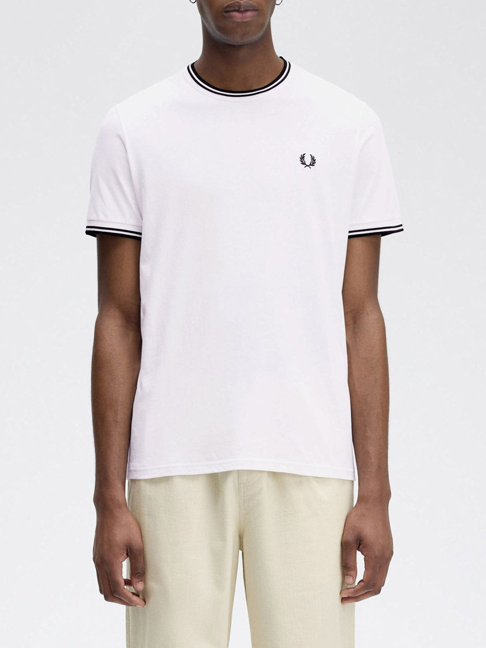 T-Shirt Fred Perry Uomo - Bianco