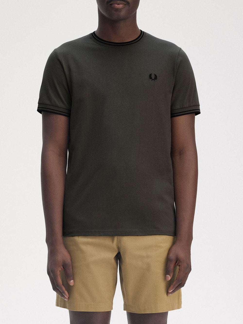 T-Shirt Fred Perry Twin Tipped Uomo - Verde