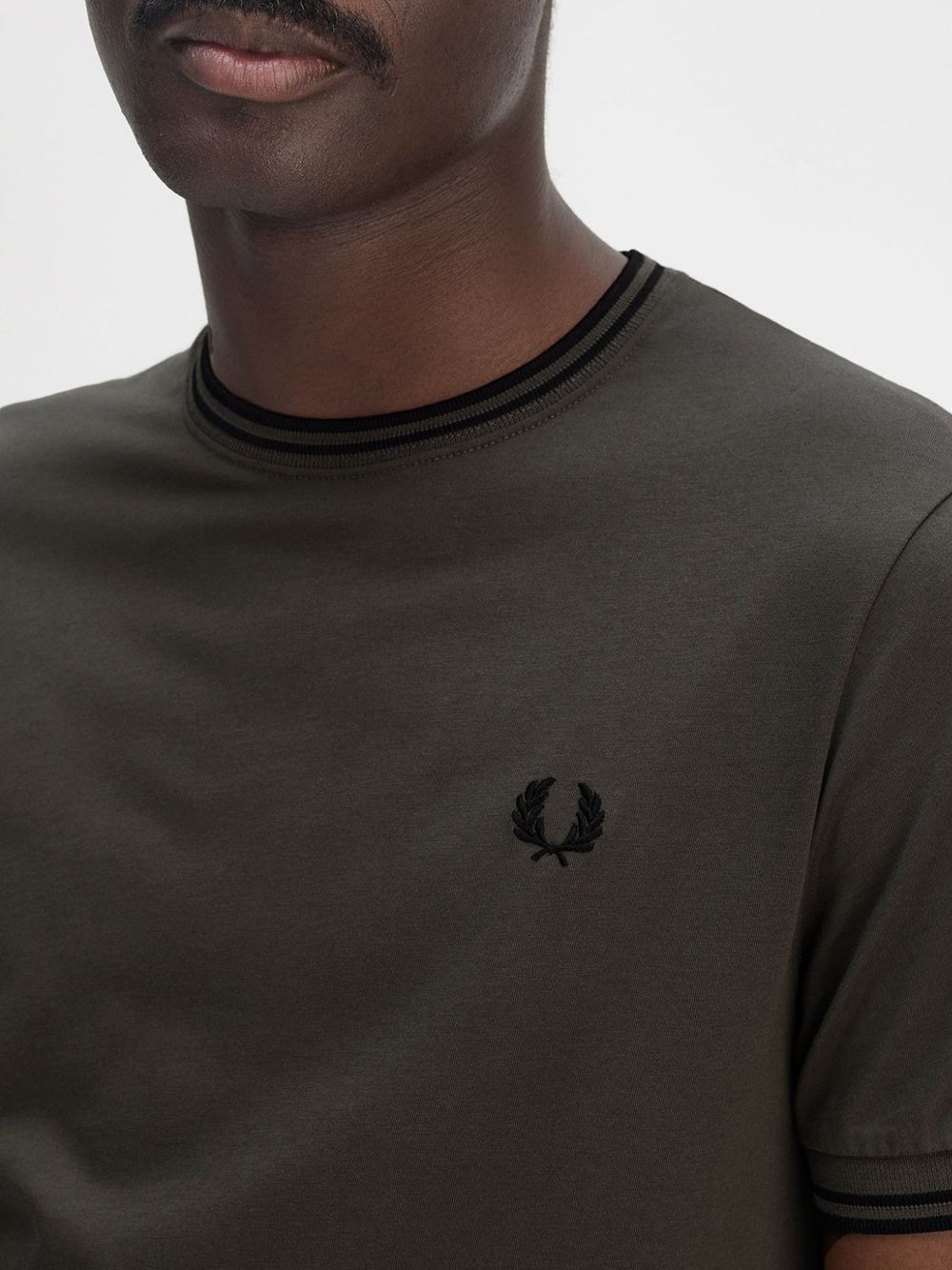 T-Shirt Fred Perry Twin Tipped Uomo - Verde