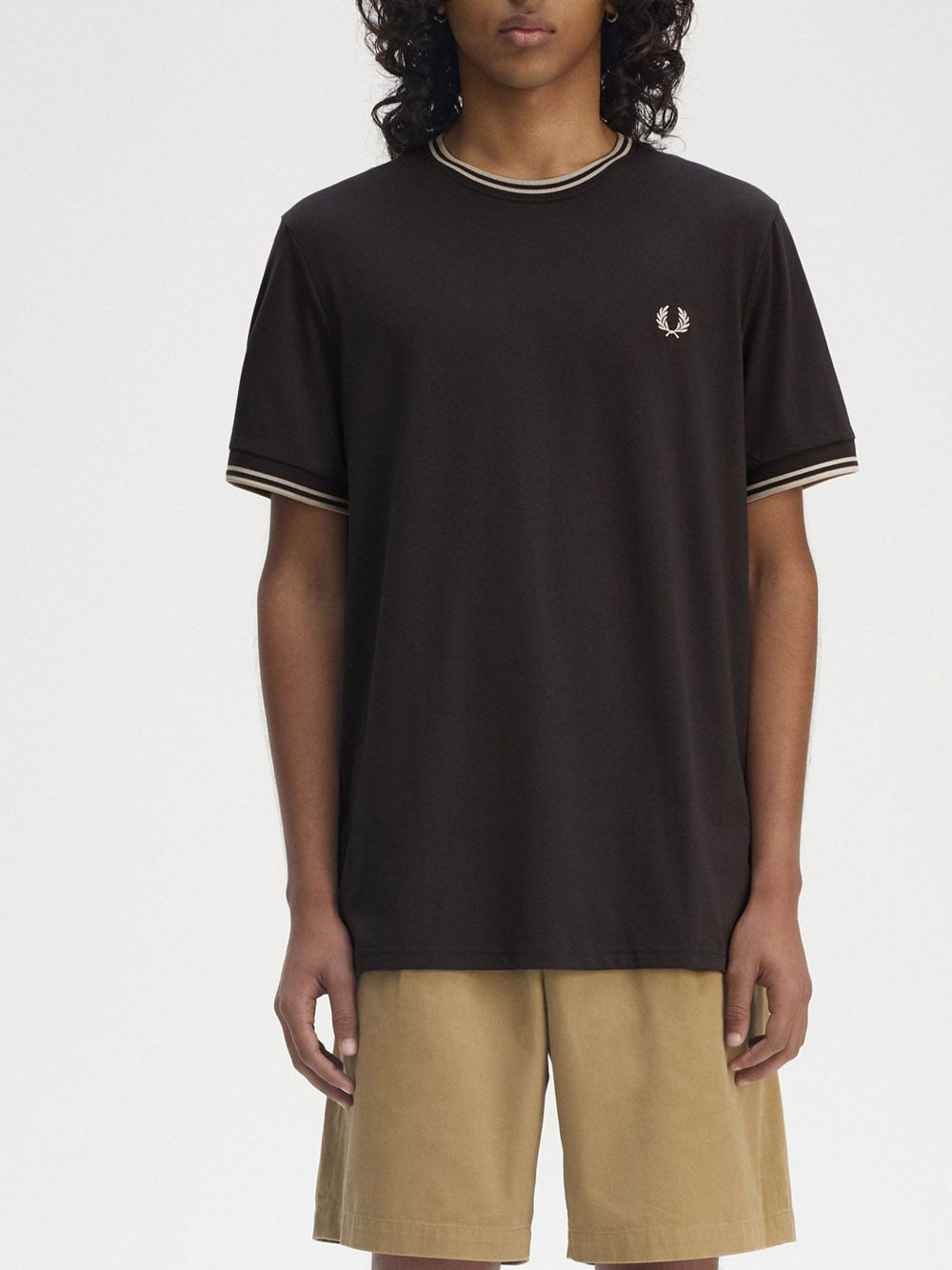 T-Shirt Fred Perry Twin Tipped Uomo - Grigio