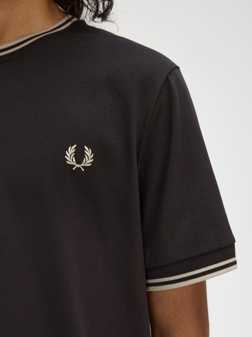 T-Shirt Fred Perry Twin Tipped Uomo - Grigio