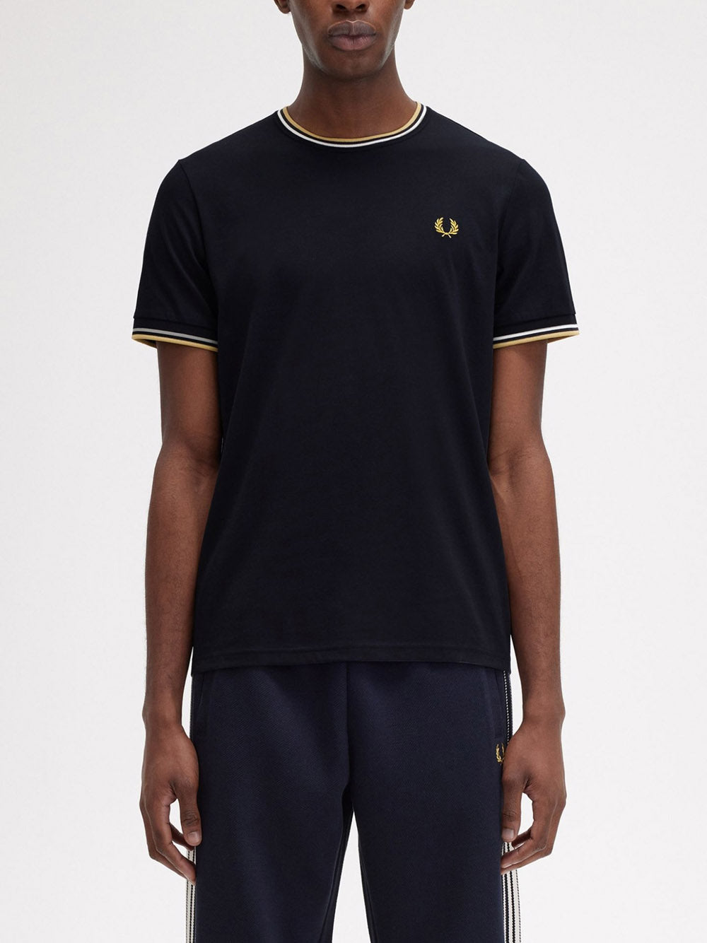 T-Shirt Fred Perry Twin Tipped Uomo - Blu